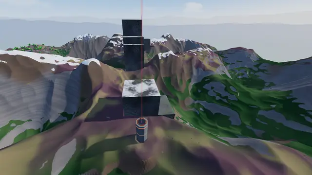 Boulder Ring: a dark base tower on a rocky, snow-streaked ridge